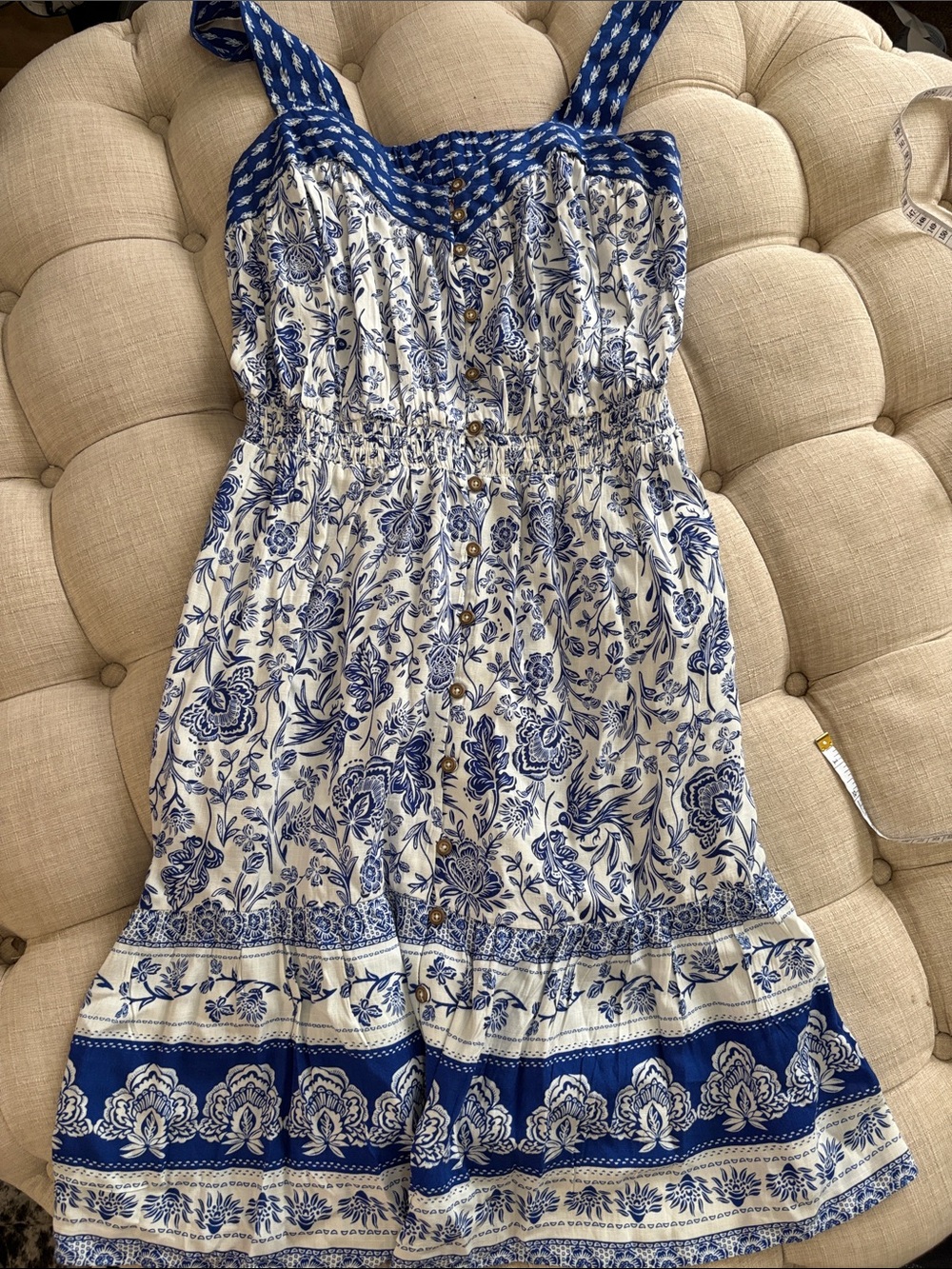 Knox Rose Blue and White Floral Dress